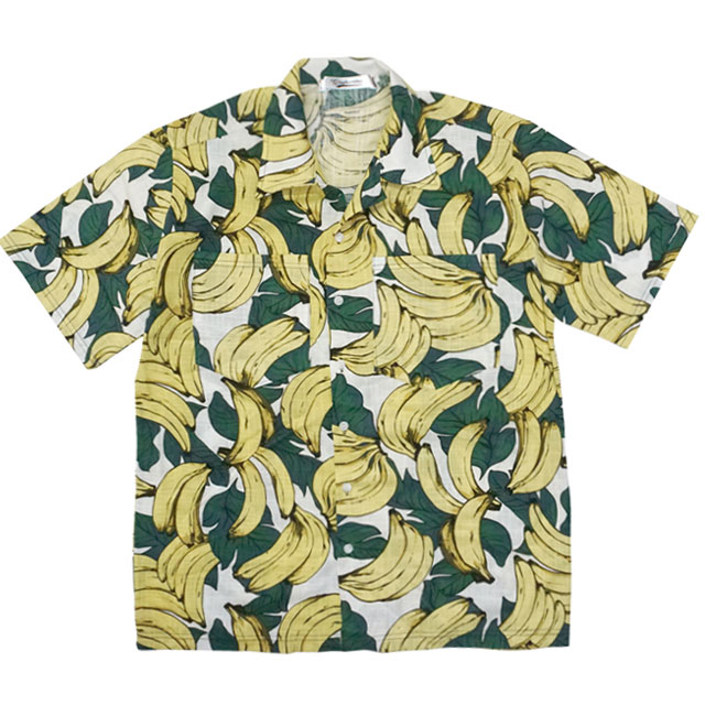 [ginghambus/깅엄버스]BANANA SHIRTS(2color/바나나패턴셔츠/남자바캉스셔츠/남자하와이언셔츠