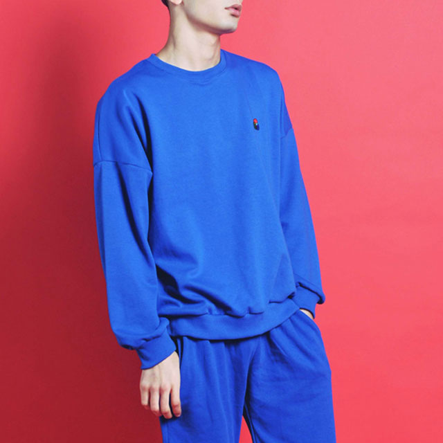 [ginghambus/깅엄버스]Primary Color Sweat Shirt (4color/남자스웨트셔츠/스웻셔츠/스웨트셔츠맨투맨
