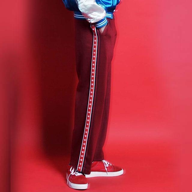 [ginghambus/깅엄버스]Superstar Wide Track Pants(3color/남자와이드트레이닝팬츠/남자레트로코디/남자옆줄트레이닝팬츠