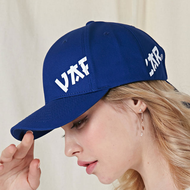 [VARZAR]Side view point ball cap navy