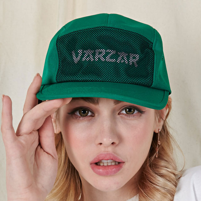 [VARZAR]Varzar reflecting camp cap green